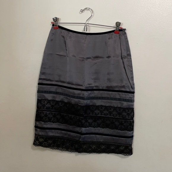 Vintage Moschino Jeans Lace Skirt Size 6 | Made in Italy Y2K Designer - Picture 1 of 4